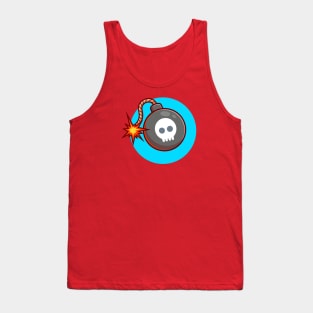 Bomb Cartoon Vector Icon Illustration Tank Top